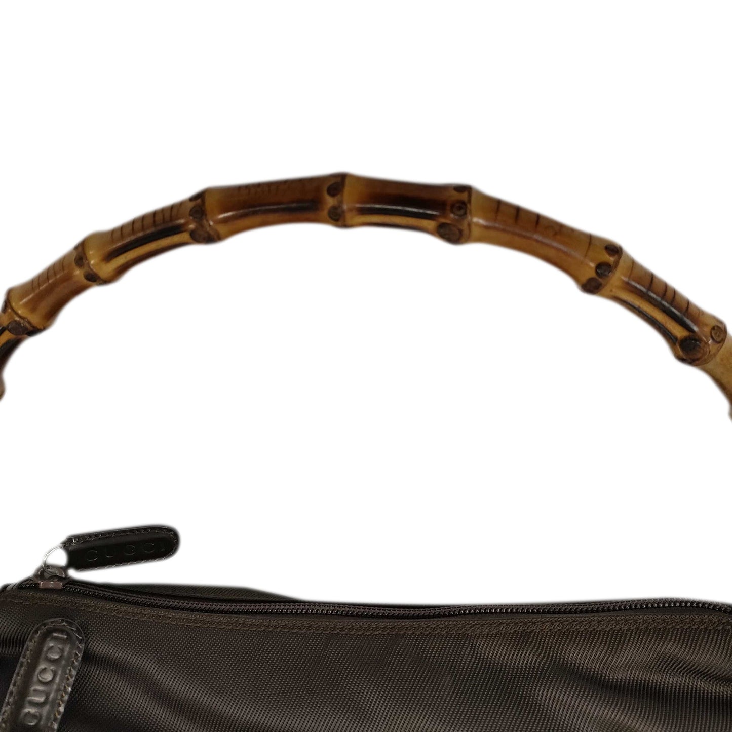 Gucci Nylon Bamboo Top Handle Bag