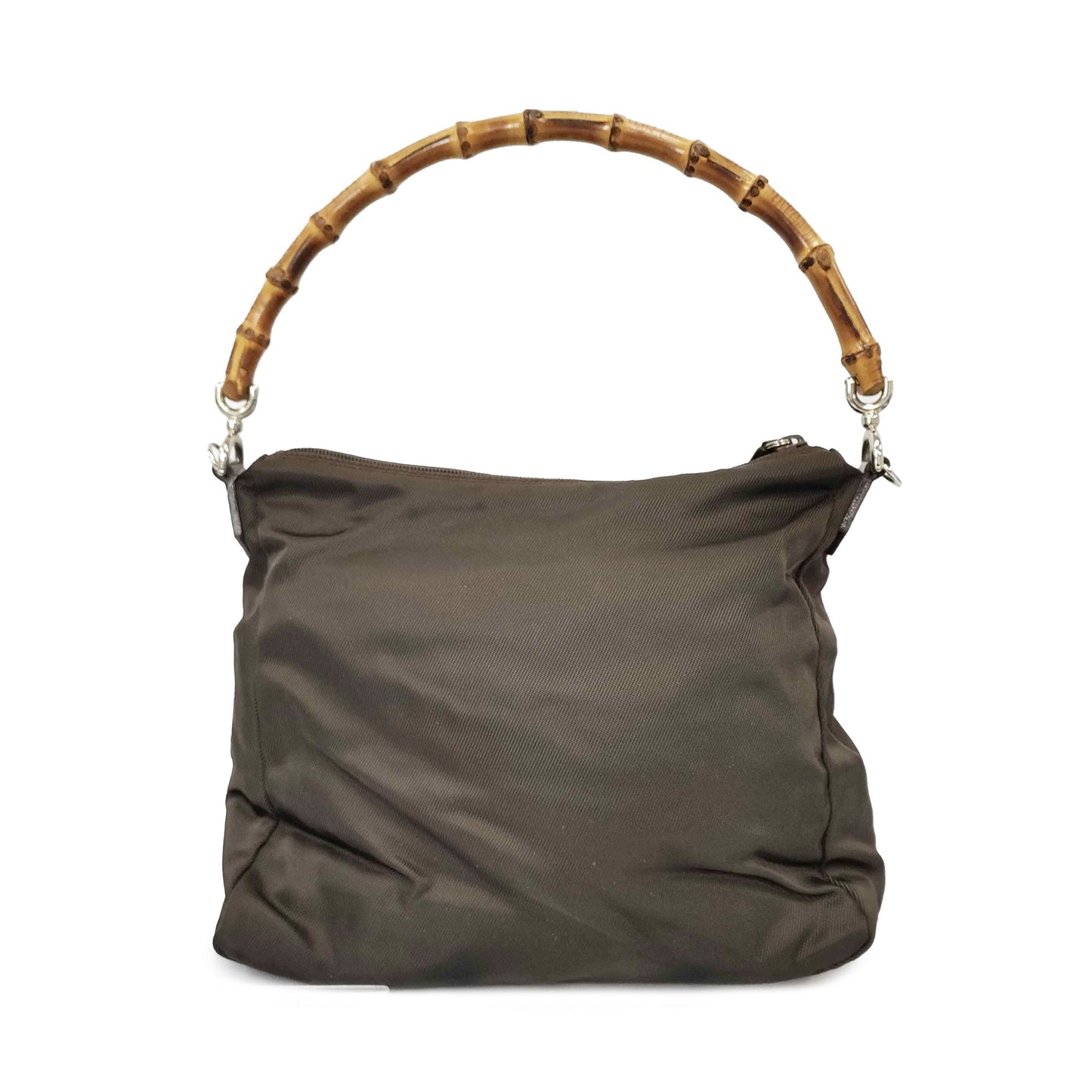 Gucci Nylon Bamboo Top Handle Bag