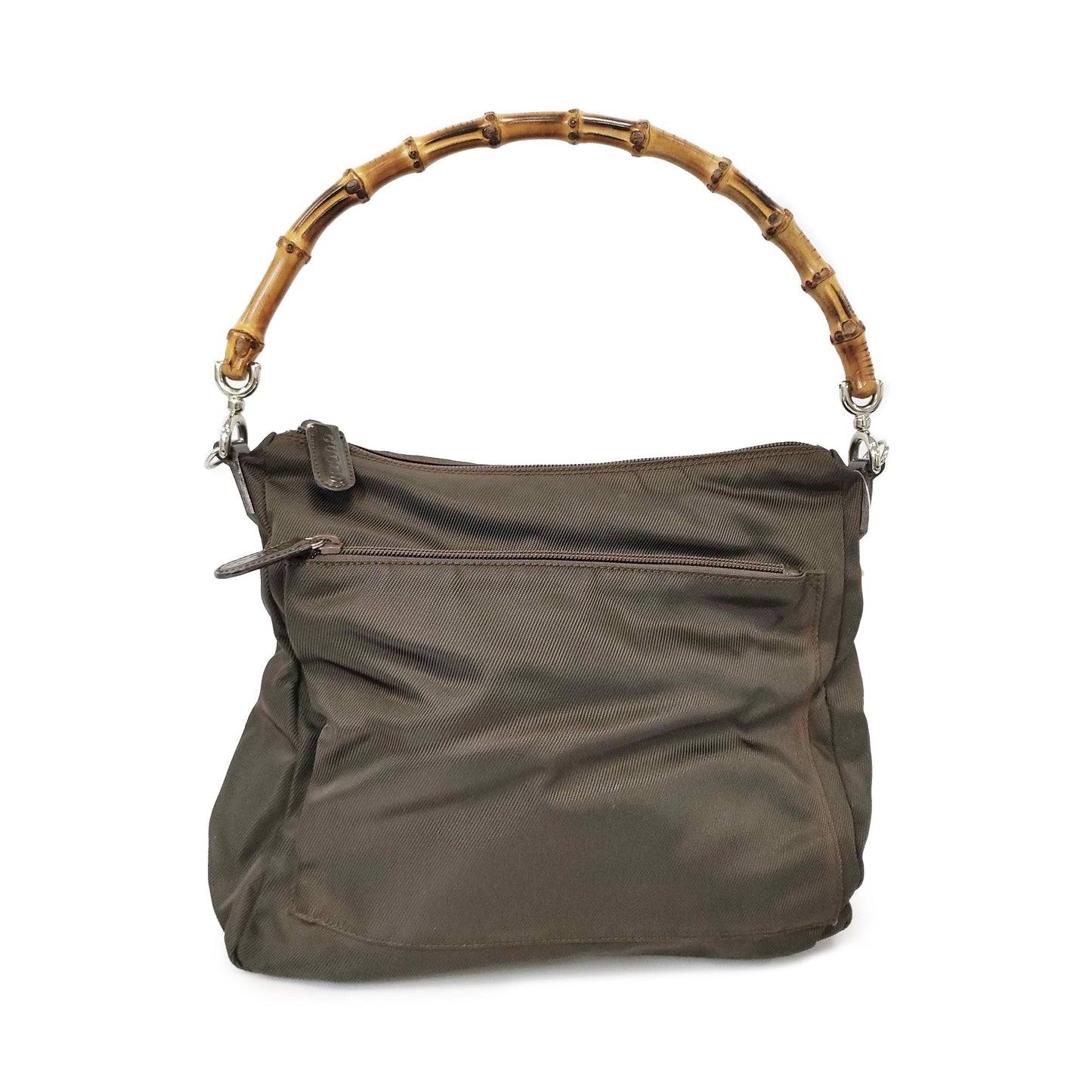 Gucci Nylon Bamboo Top Handle Bag