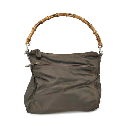 Gucci Nylon Bamboo Top Handle Bag
