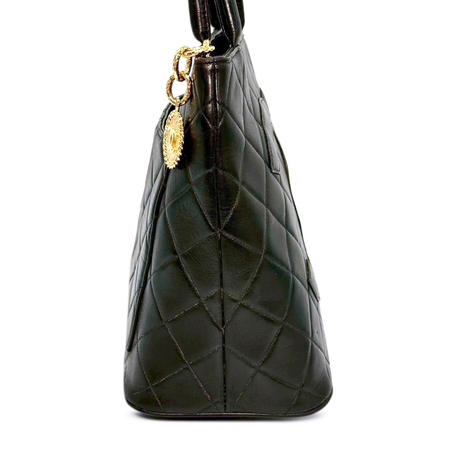 Chanel Quilted Lambskin Medallion Tote Bag