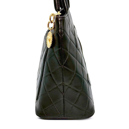Chanel Quilted Lambskin Medallion Tote Bag
