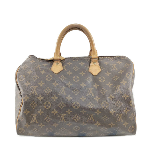 Louis Vuitton Monogram Canvas Speedy 35 Boston Bag MB1901