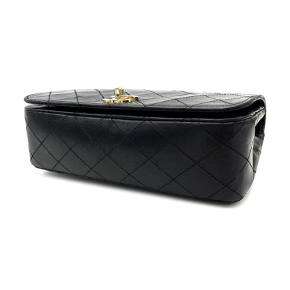 Chanel Quilted Lambskin Full Flap Shoulder Bag