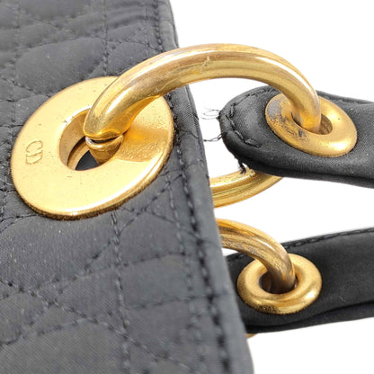 Dior Cannage Nylon Lady Dior Large Tote Bag