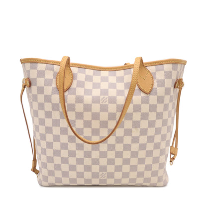 Louis Vuitton Damier Azur Canvas Neverfull MM Tote Bag AR4089