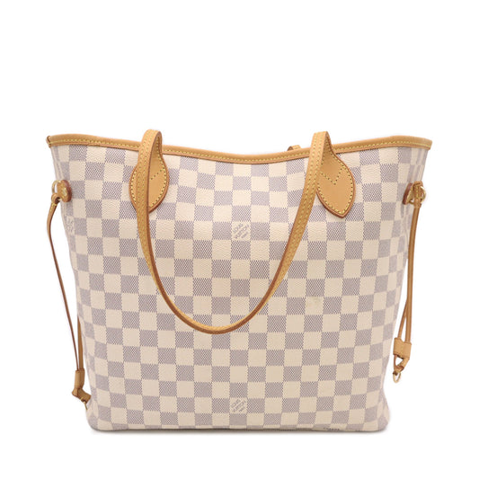 Louis Vuitton Damier Azur Canvas Neverfull MM Tote Bag AR4089