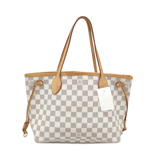 Louis Vuitton Damier Azur Canvas Neverfull PM Tote Bag SD4150