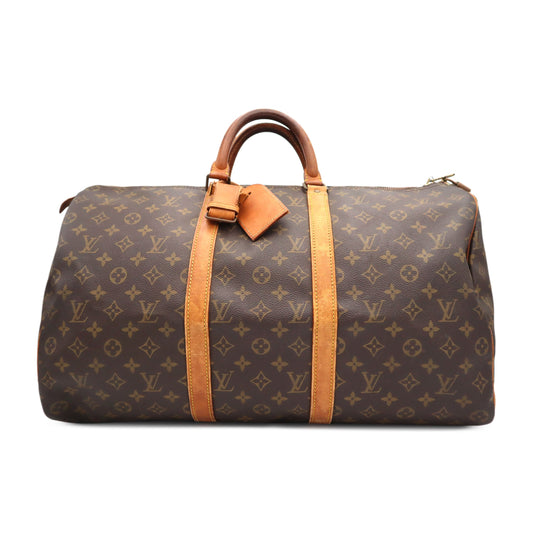 Louis Vuitton Monogram Canvas Keepall 50 Boston Travel Bag 893FC