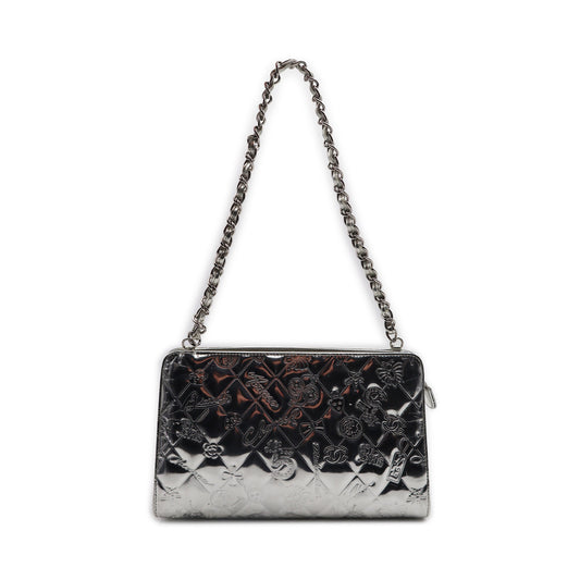 Chanel Metallic Patent Lucky Symbols Pochette