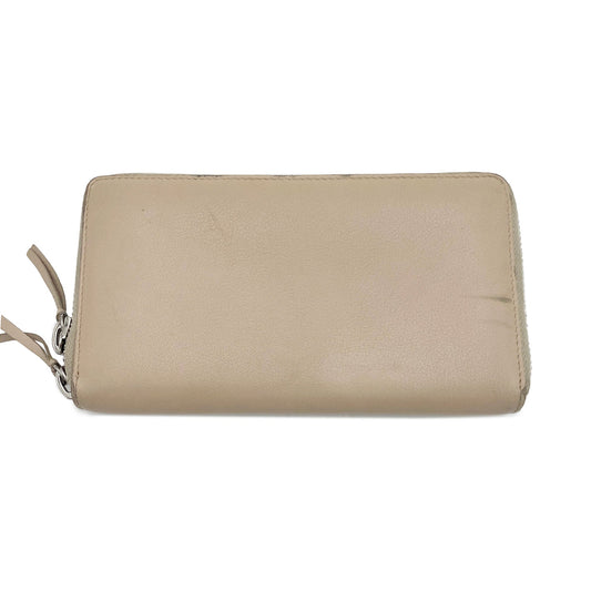 Balenciaga Leather Papier Zip Around Continental Wallet