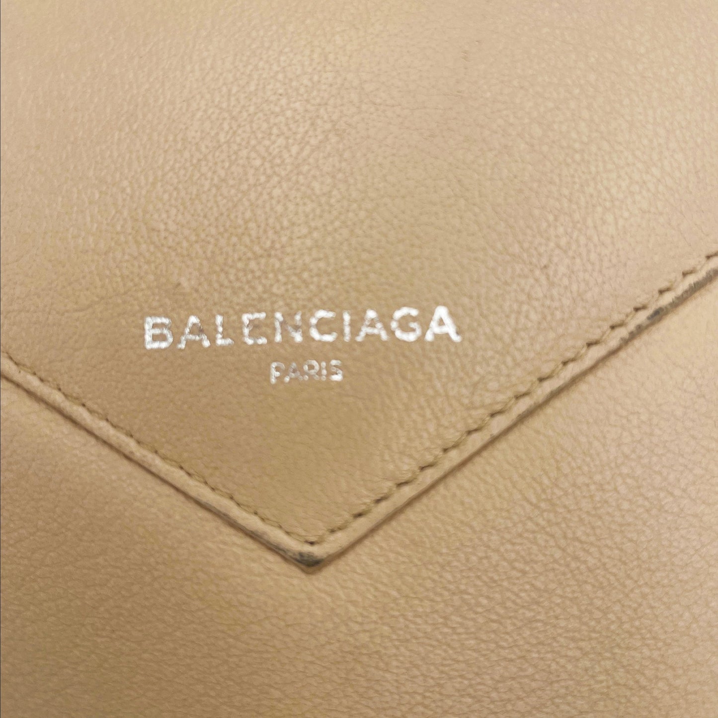 Balenciaga Leather Papier Zip Around Continental Wallet