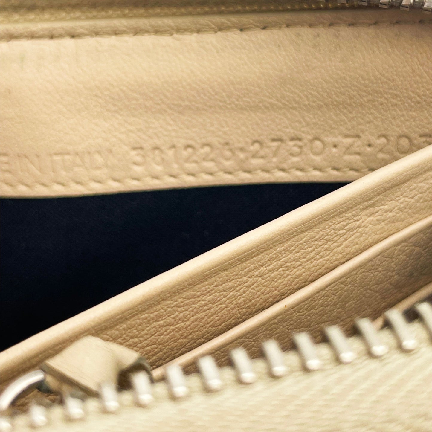 Balenciaga Leather Papier Zip Around Continental Wallet