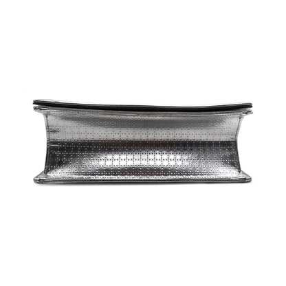 Dior Micro-Cannage Metallic Patent Medium Diorama Shoulder Bag