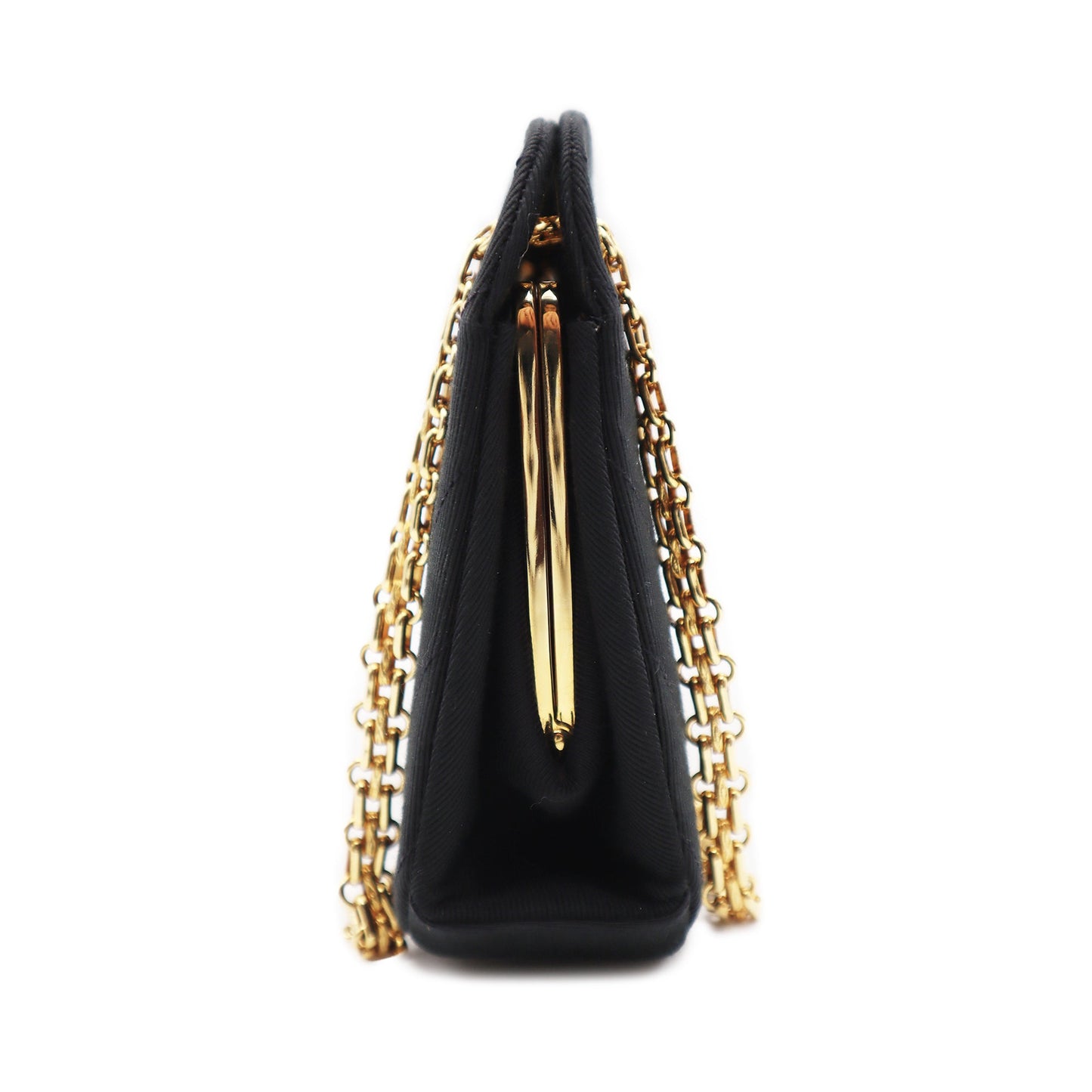 Chanel Chevron Quilted Jersey Cotton Shoulder Bag