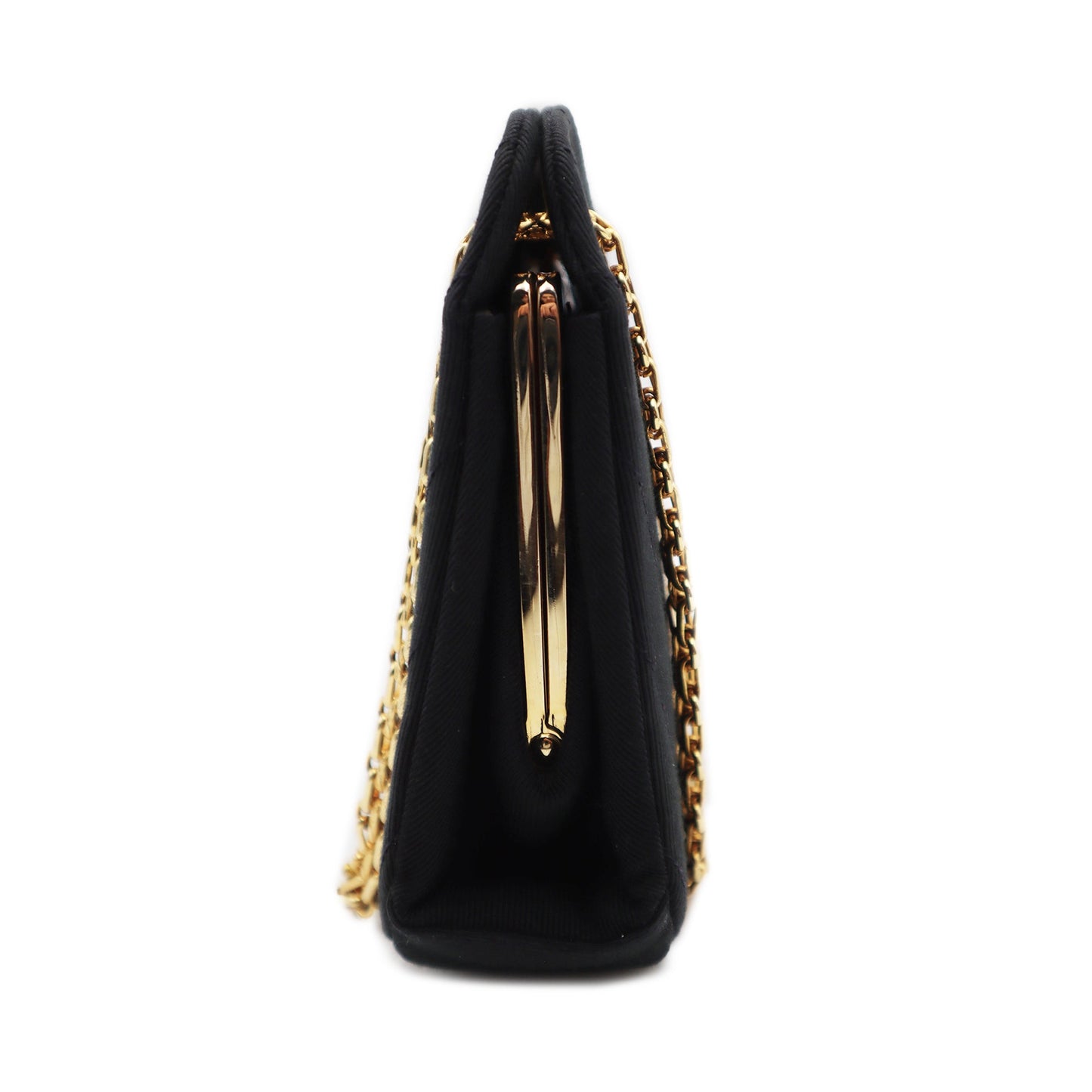 Chanel Chevron Quilted Jersey Cotton Shoulder Bag