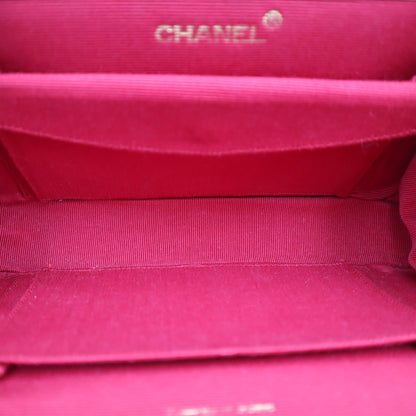 Chanel Chevron Quilted Jersey Cotton Shoulder Bag