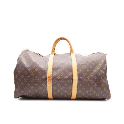 Louis Vuitton Monogram Canvas Keepall 55 Boston Travel Bag SP1926