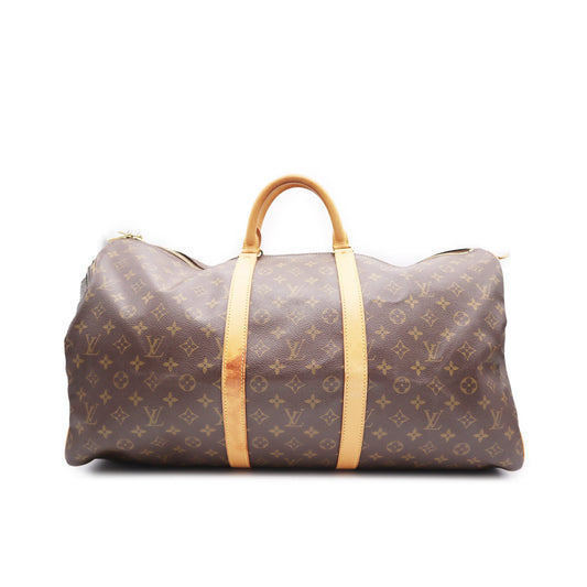Louis Vuitton Monogram Canvas Keepall 55 Boston Travel Bag SP1926