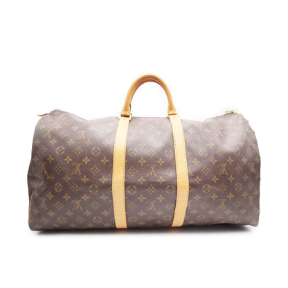 Louis Vuitton Monogram Canvas Keepall 55 Boston Travel Bag SP1926