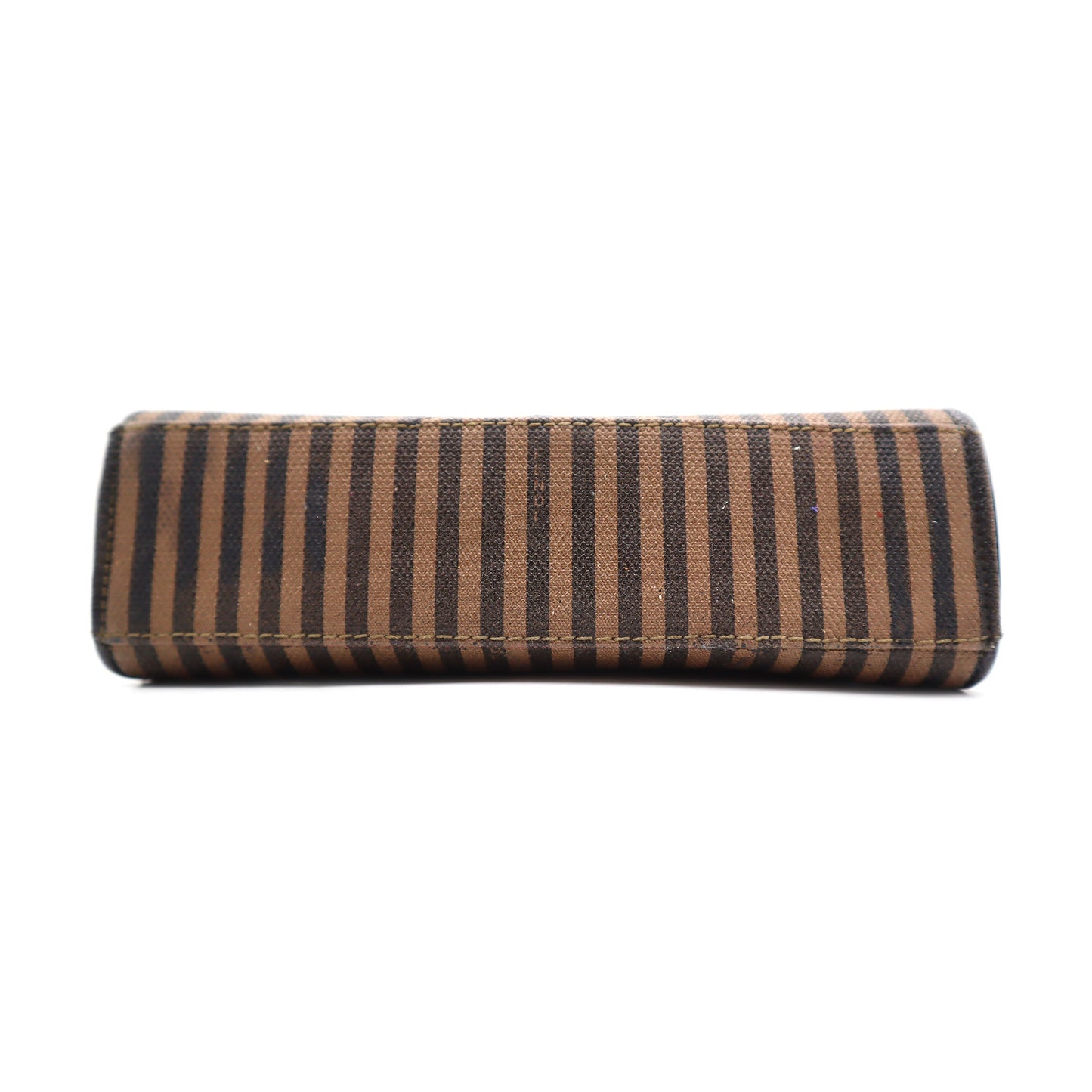 Fendi Pequin Canvas Top Handle Shoulder Bag