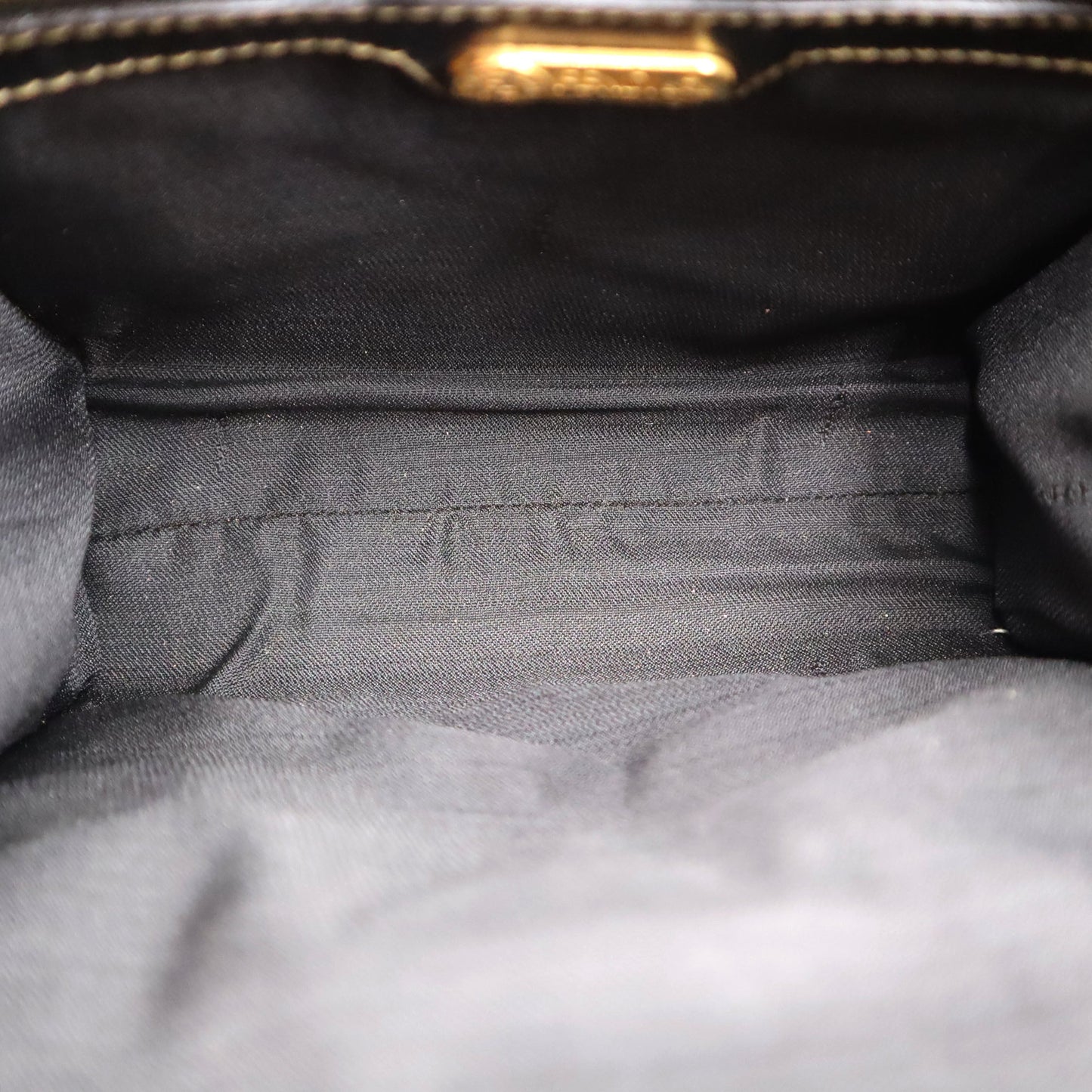 Fendi Pequin Canvas Top Handle Shoulder Bag