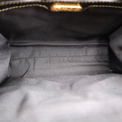 Fendi Pequin Canvas Top Handle Shoulder Bag