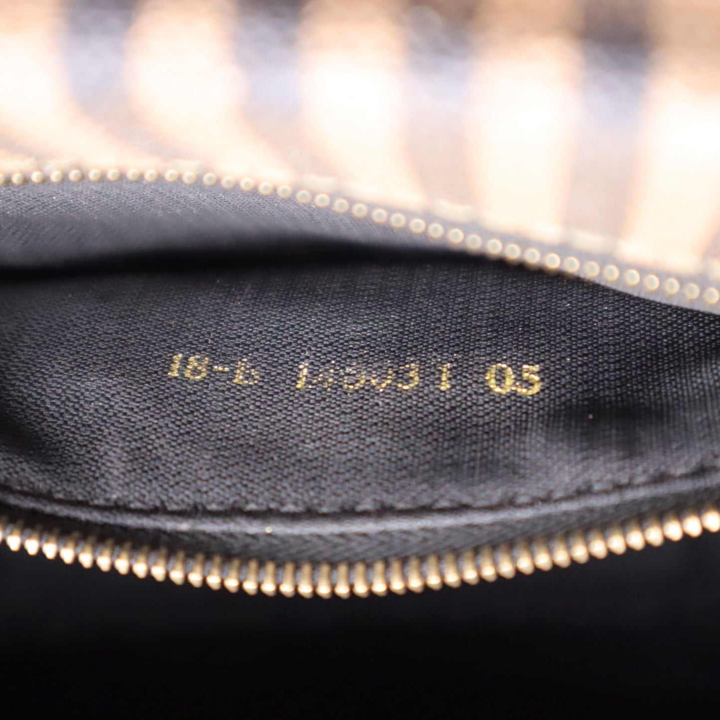 Fendi Pequin Canvas Top Handle Shoulder Bag