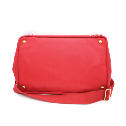 Prada Canapa Canvas Studded Convertible Tote Bag