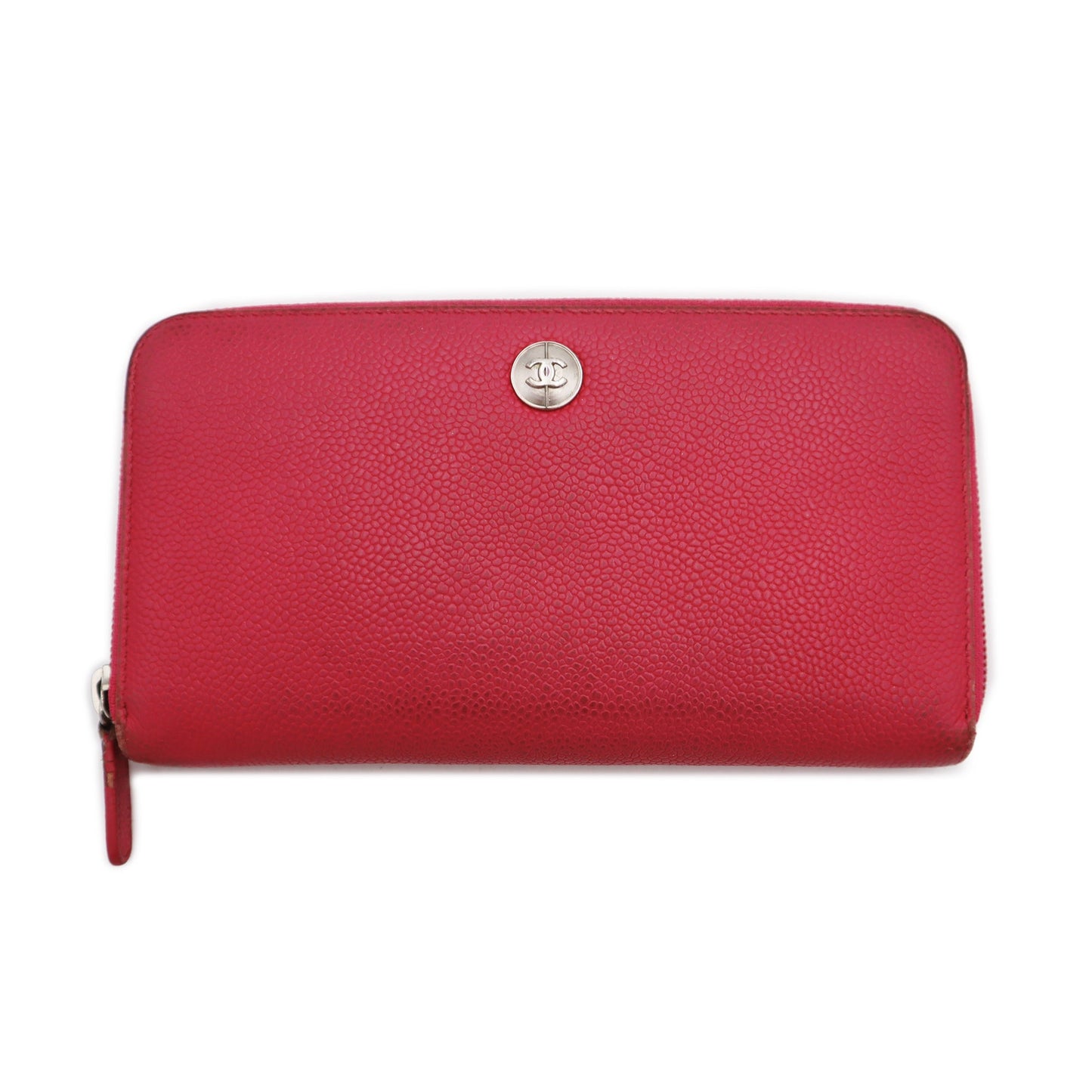 Chanel Caviar Zip Around Wallet