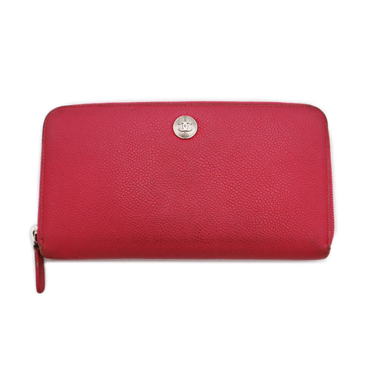 Chanel Caviar Zip Around Wallet