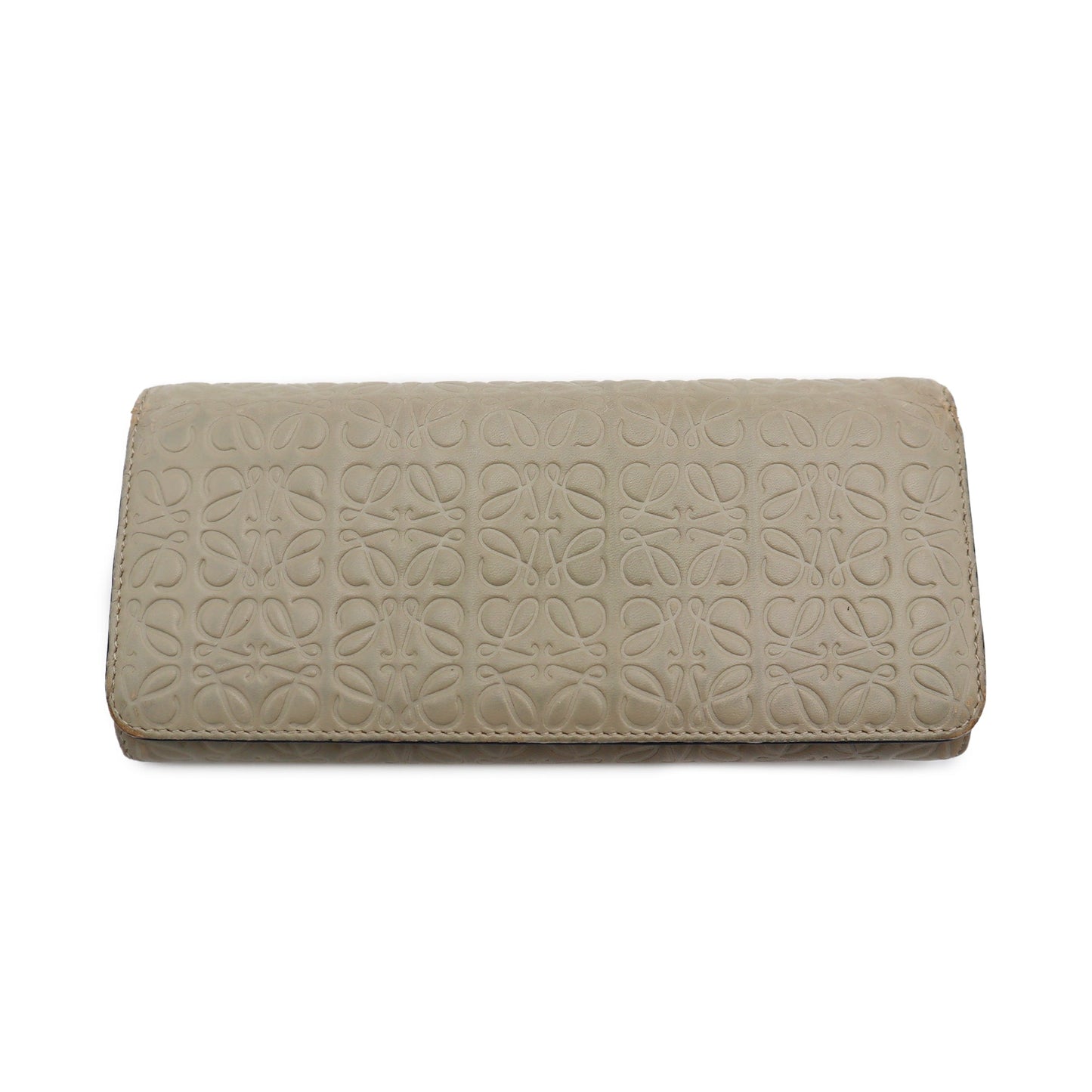 Loewe Embossed Leather Long Wallet