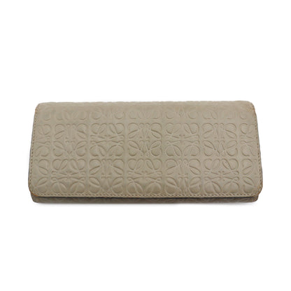 Loewe Embossed Leather Long Wallet