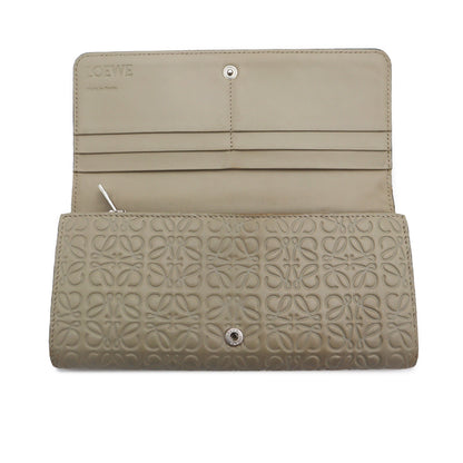 Loewe Embossed Leather Long Wallet