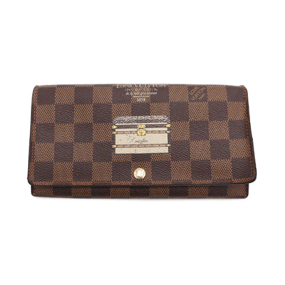 Louis Vuitton Damier Ebene Trunks and Locks Tresor Wallet GI2173