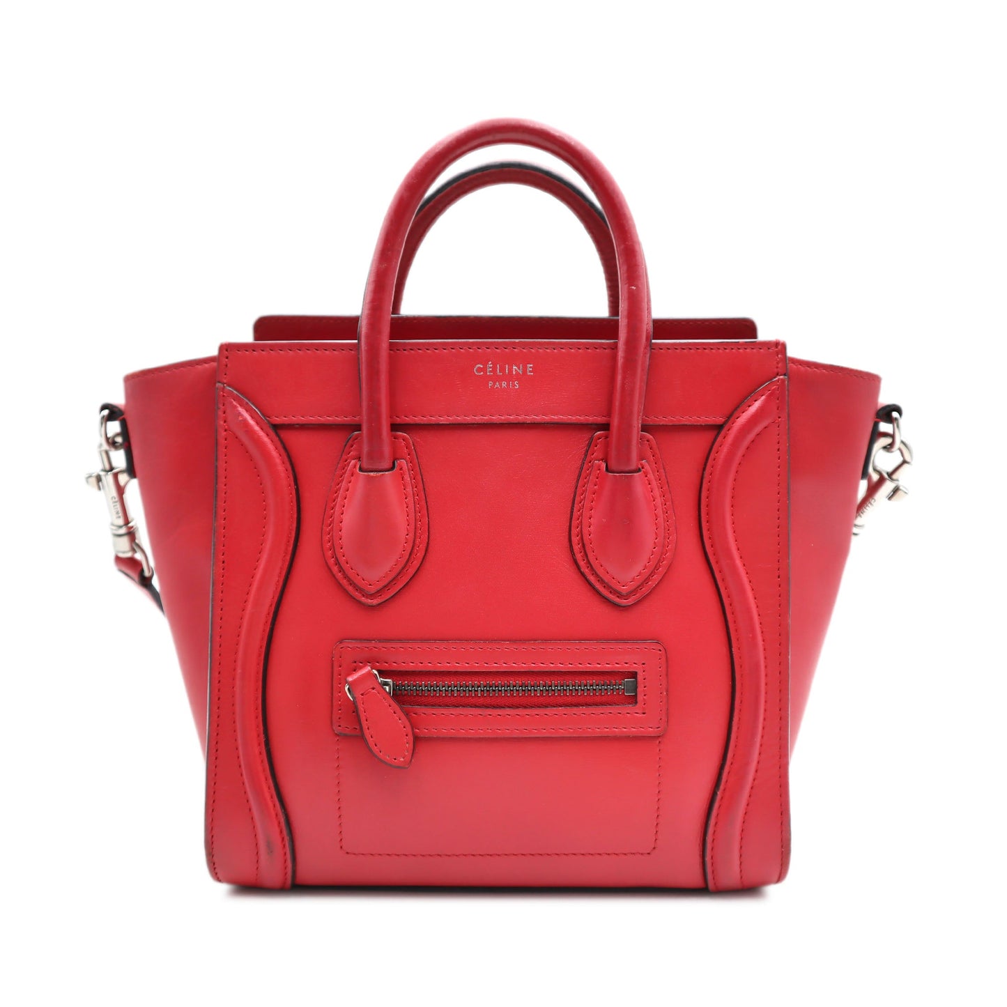 Celine Smooth Calfskin Luggage Tote Bag