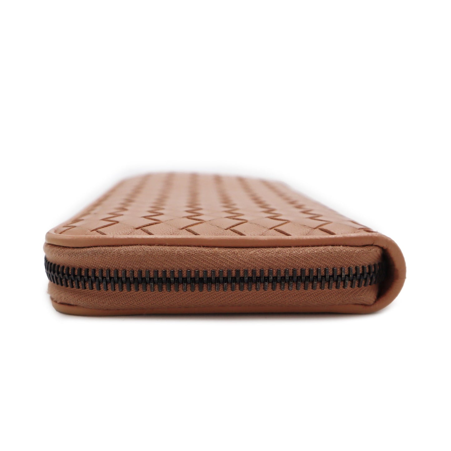 Bottega Veneta Intrecciato Leather Zip Around Wallet