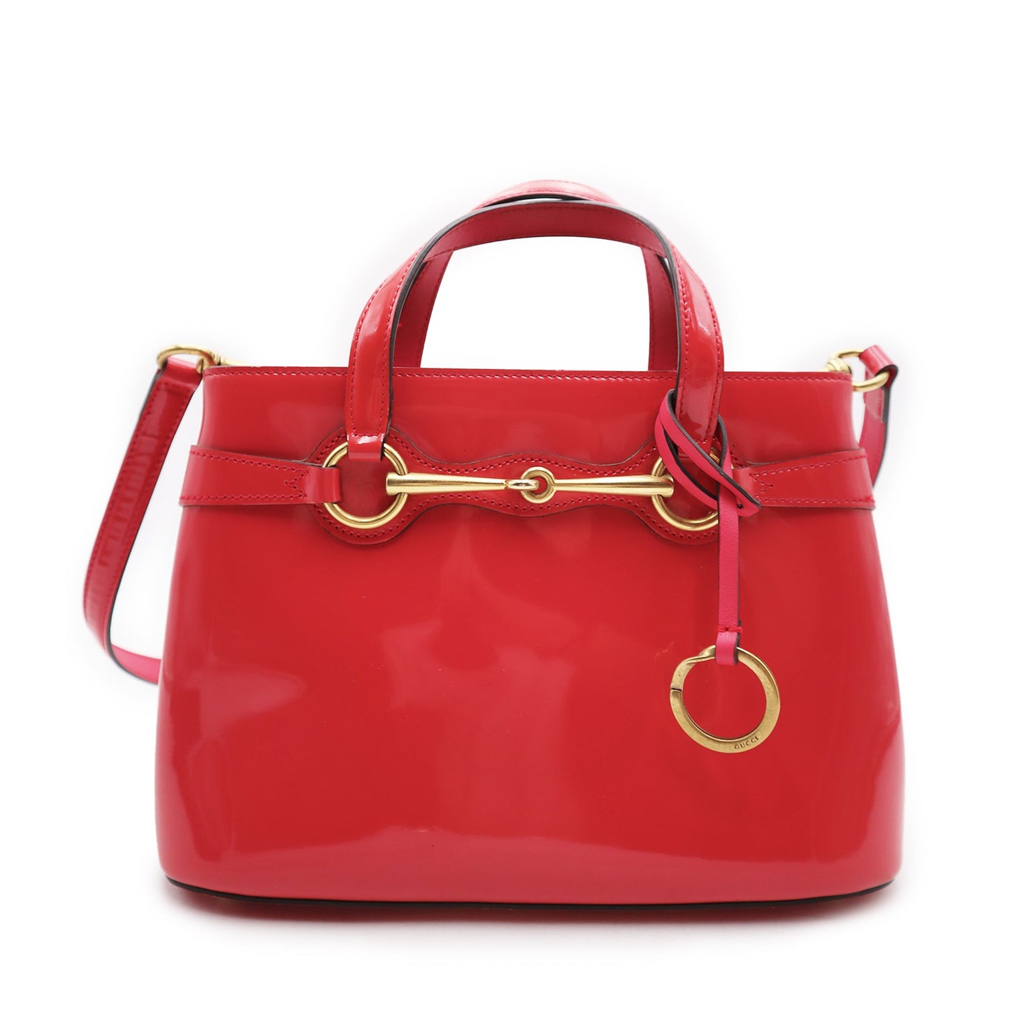 Gucci Patent Bright Bit Small Top Handle Bag