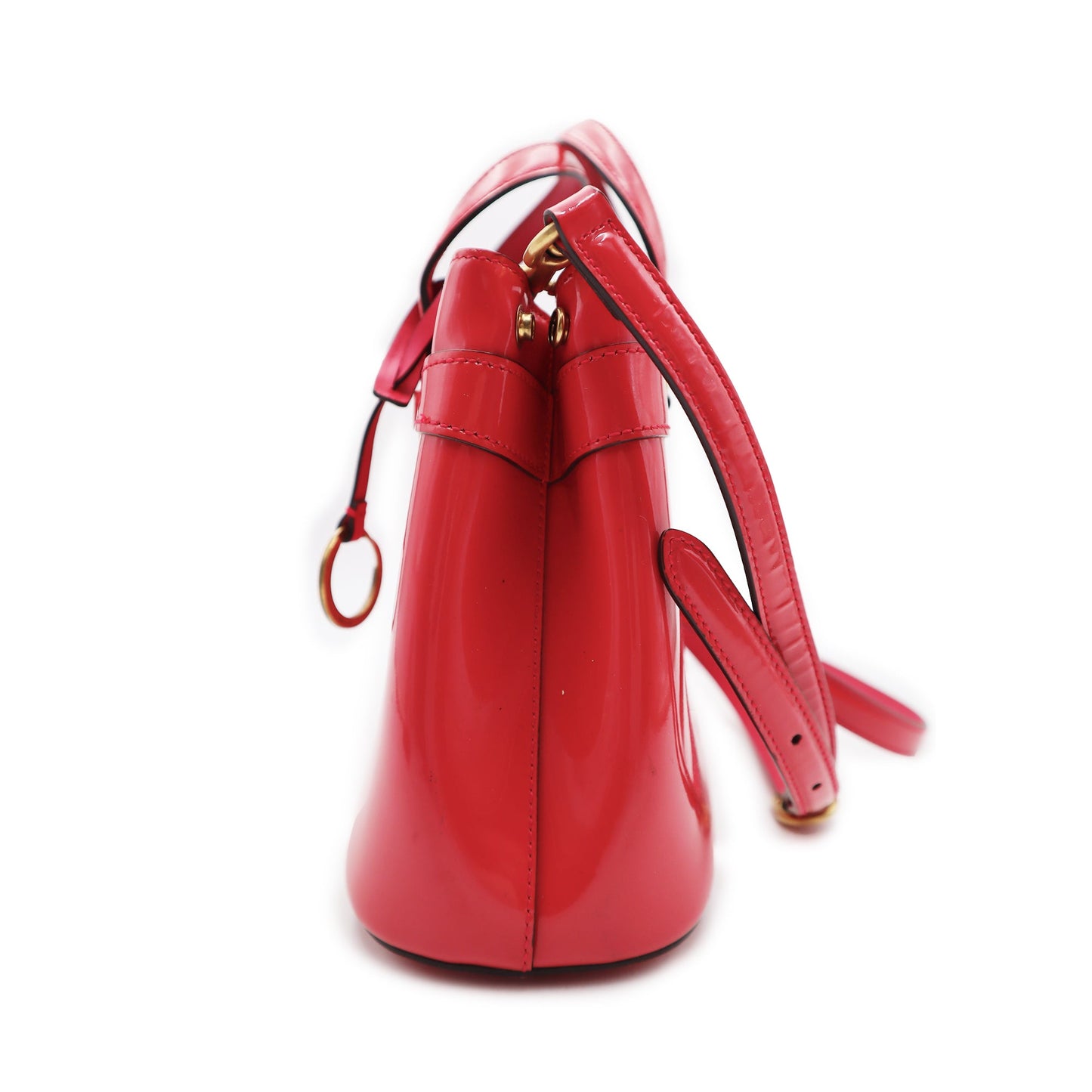 Gucci Patent Bright Bit Small Top Handle Bag