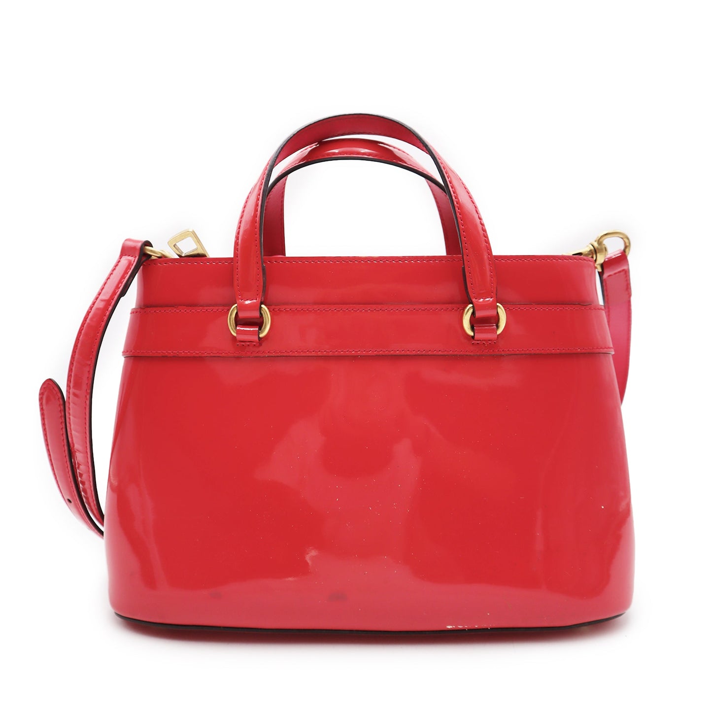 Gucci Patent Bright Bit Small Top Handle Bag
