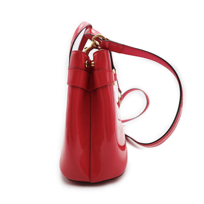 Gucci Patent Bright Bit Small Top Handle Bag