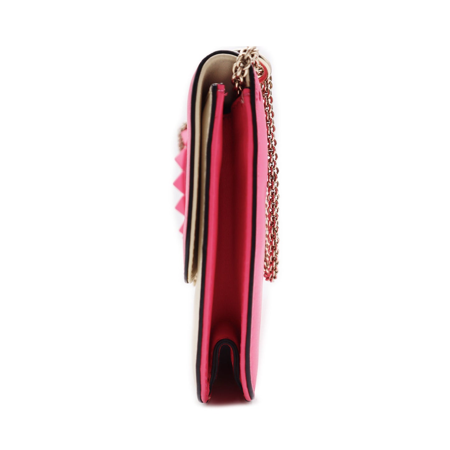Valentino Garavani Vitello Glam Lock Rockstud Medium Shoulder Bag