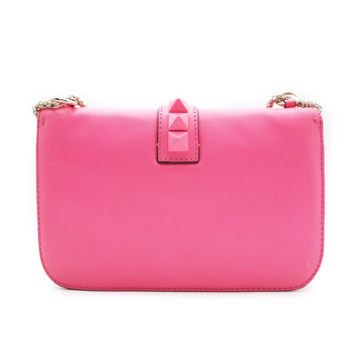 Valentino Garavani Vitello Glam Lock Rockstud Medium Shoulder Bag