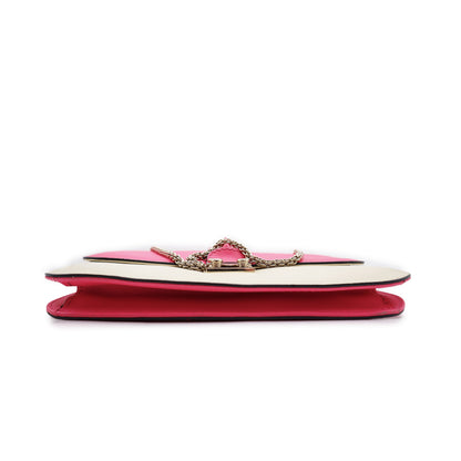 Valentino Garavani Vitello Glam Lock Rockstud Medium Shoulder Bag