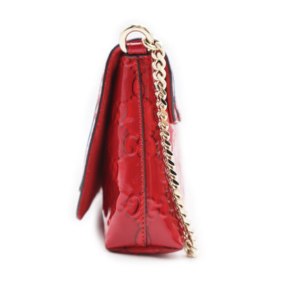 Gucci Guccissima Patent Mini Mayfair Shoulder Bag