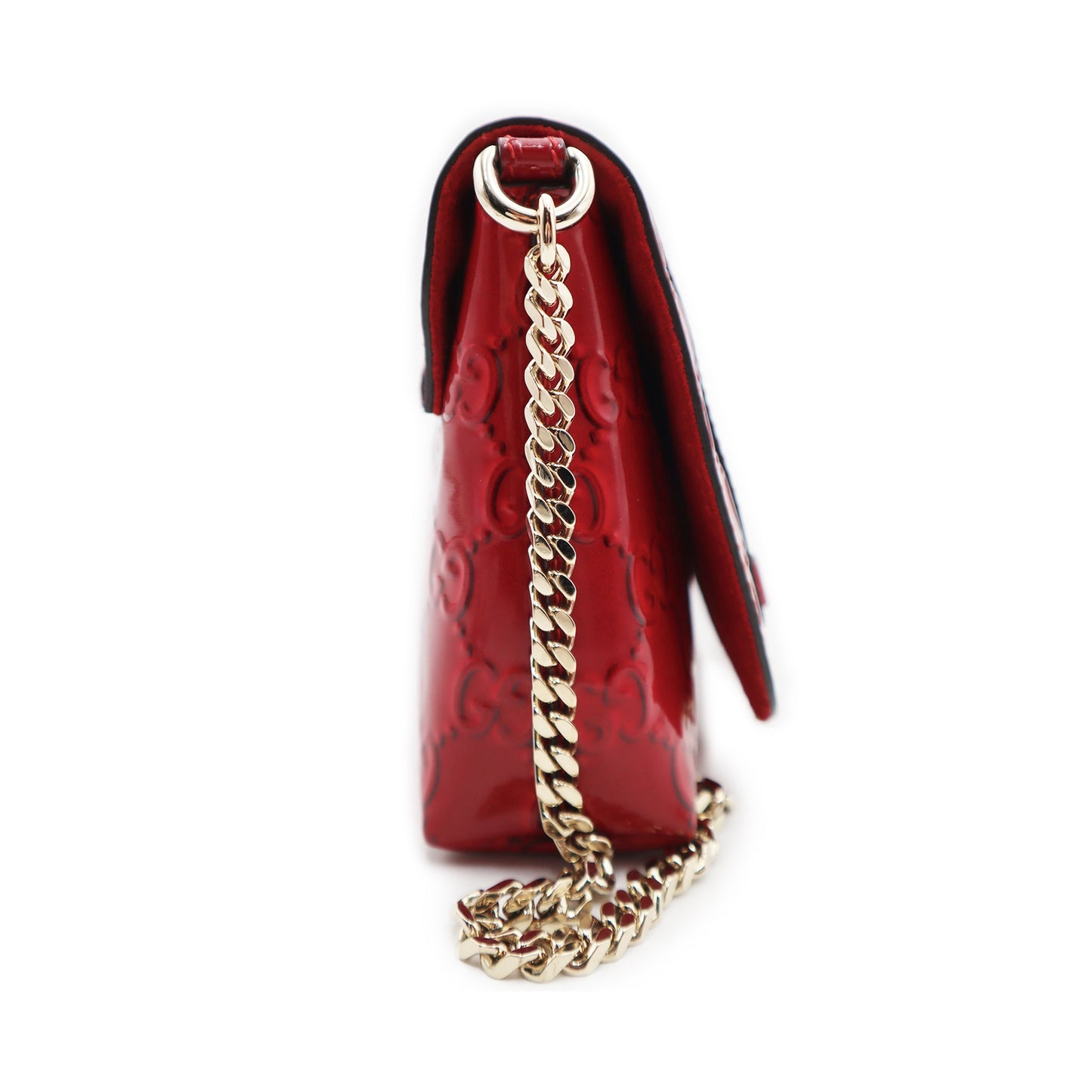 Gucci Guccissima Patent Mini Mayfair Shoulder Bag