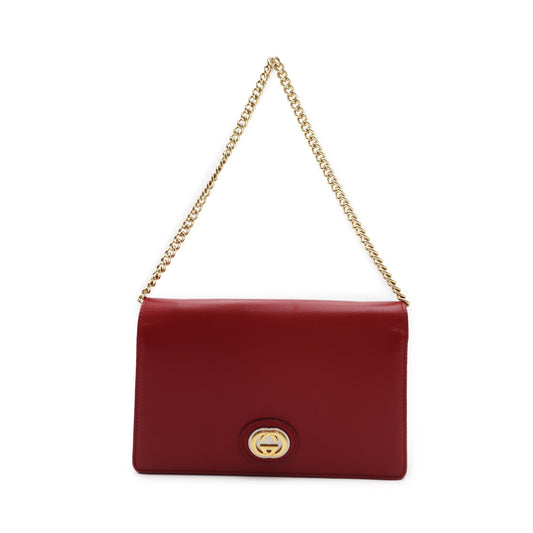Gucci Calfskin Azalea Marina Wallet on Chain