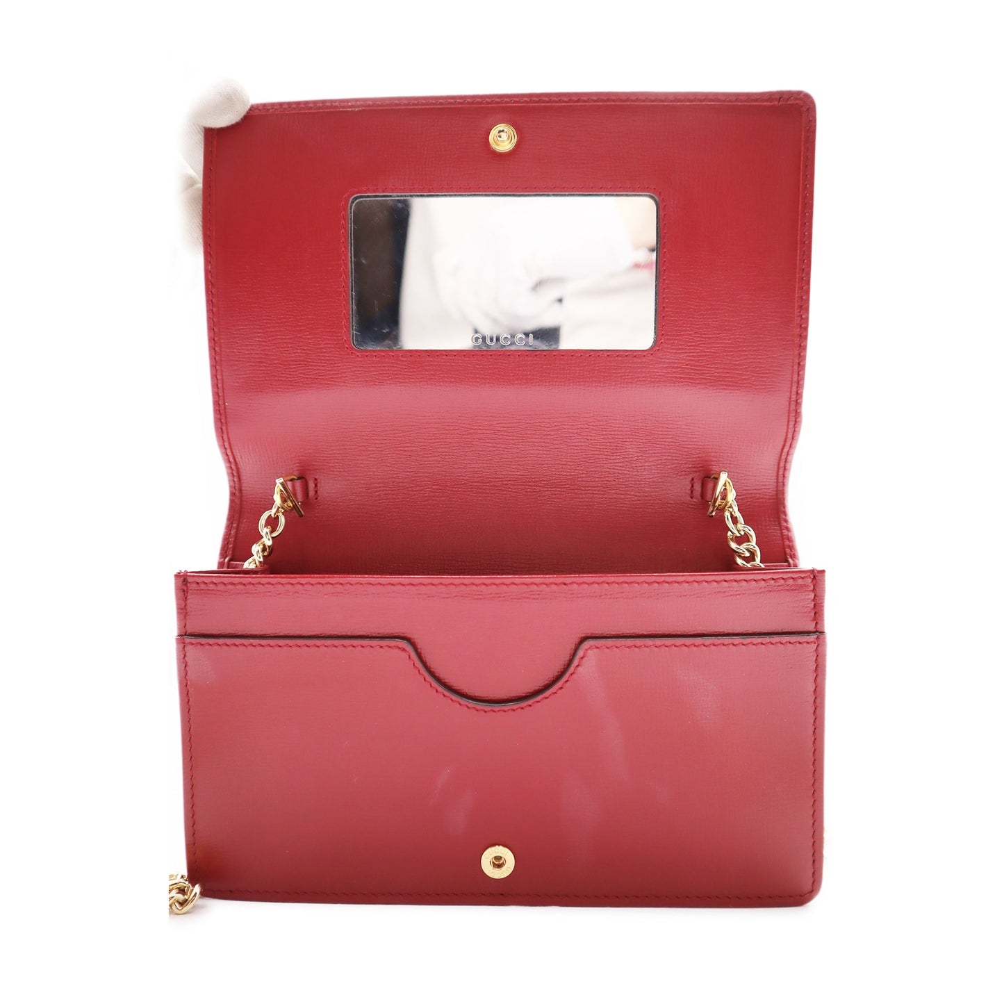 Gucci Calfskin Azalea Marina Wallet on Chain