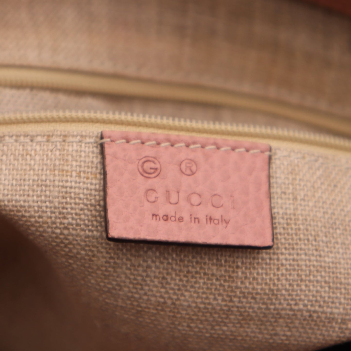 Gucci Calfskin GG Charm Convertible Tote Bag