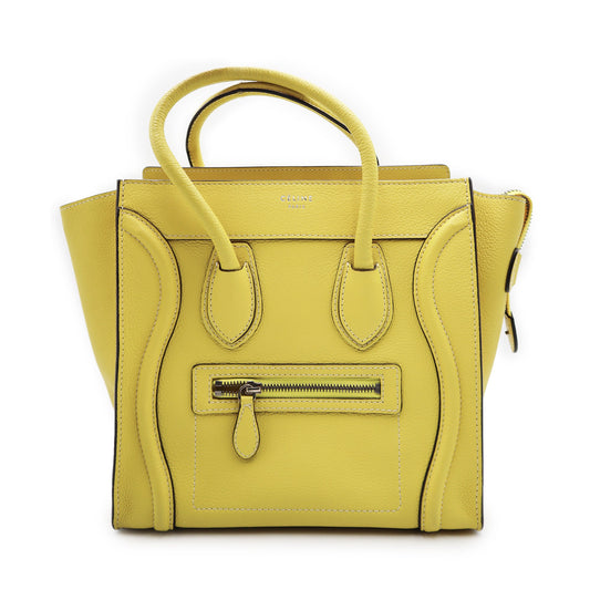 Celine Smooth Calfskin Luggage Tote Bag